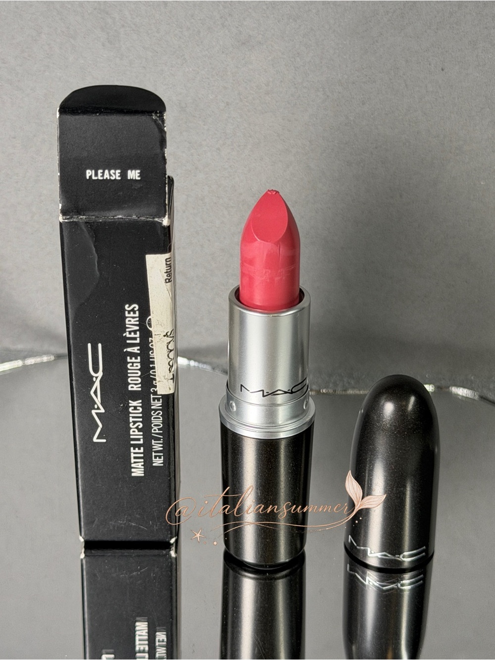 MAC Please Me Matte Lipstick 3g Original Formula Discontinued New in Box NIB